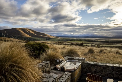 Himmelslandschaft Mackenzie Country, Südinsel