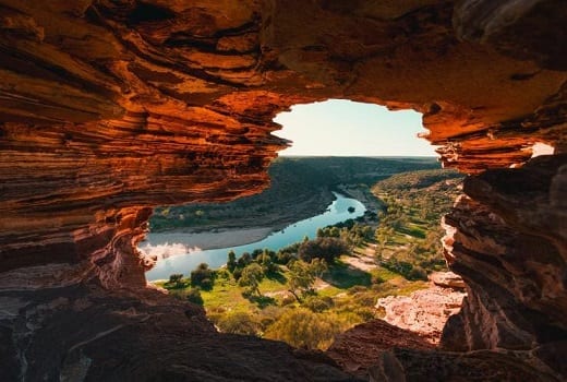Natures window in Kalbari Westaustralien
