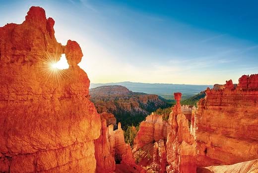 Sonnenaufgang Canyon-Land im Westen der USA