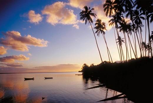 Sonnenuntergang über Hawaii