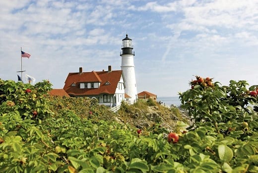 Leuchturm an der Nordostküste der USA