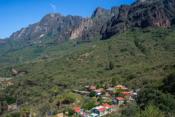 Blick auf Bergkette auf Santo Antao Kapverden