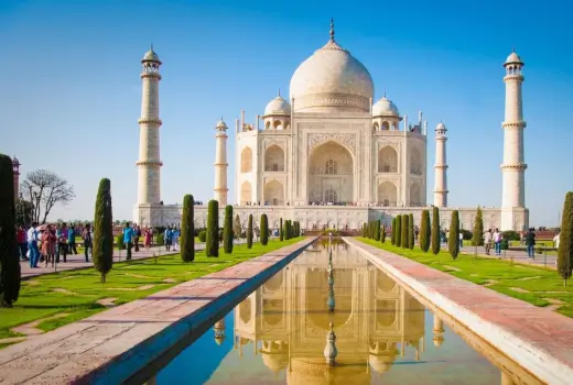 Das Taj Mahal in Agra Indien